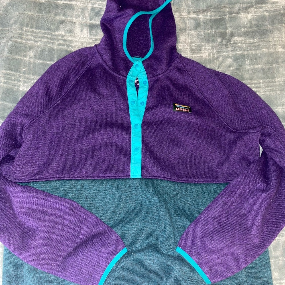 Women's LL Bean Snap Tee Hoodie